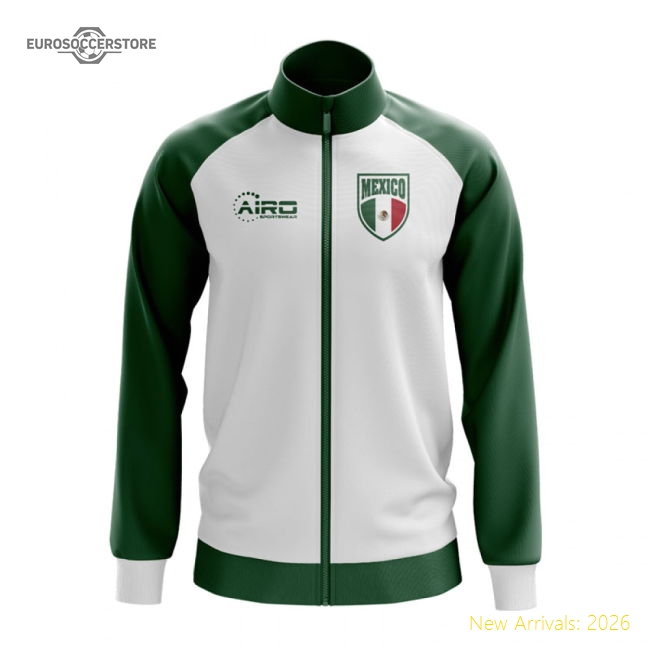 Mexico Concept Football Track Jacket (White)-Football Jersey Hub