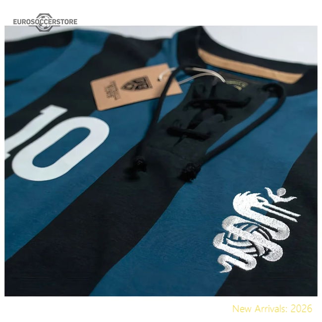 Inter Retro Shirt with Laces Il Serpente-Football Jersey Hub