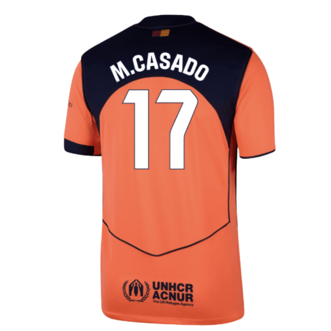2025-2026 Barcelona Third Shirt (M.Casado 17)-Football Jersey Hub