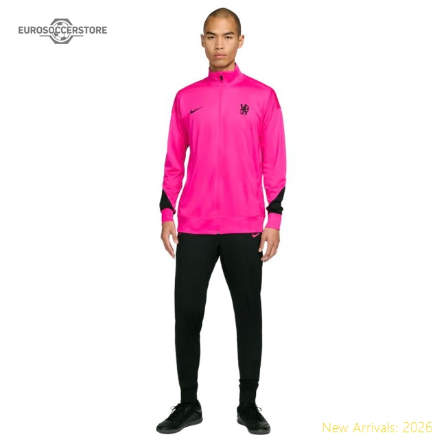 2024-2025 Chelsea Dri-Fit Strike Tracksuit (Pink)-Football Jersey Hub