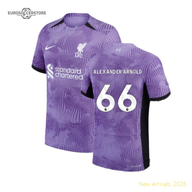 2023-2024 Liverpool Third Authentic Match Shirt (Alexander Arnold 66)-Football Jersey Hub