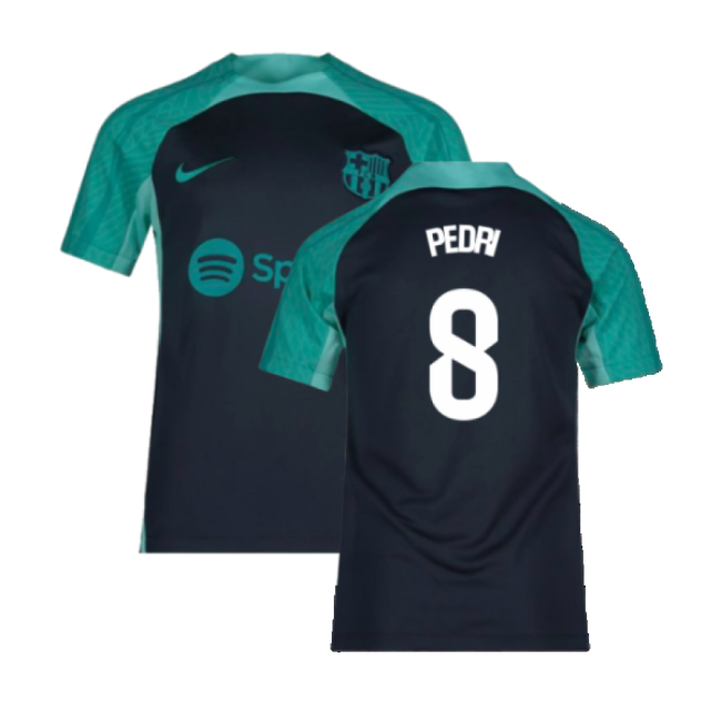 2023-2024 Barcelona Training Shirt (Thunder) - Kids (Pedri 8)-Football Jersey Hub