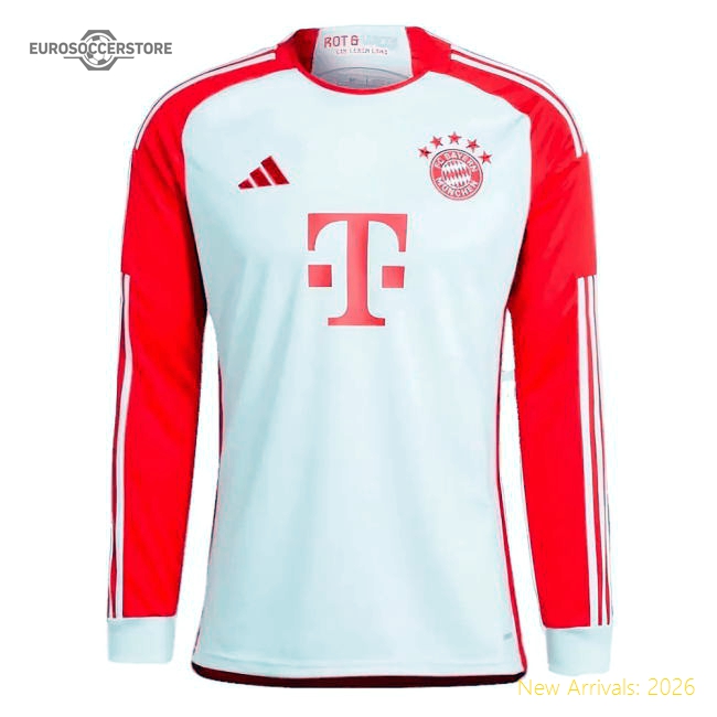 2023-2024 Bayern Munich Long Sleeve Home Shirt-Football Jersey Hub