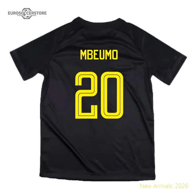 2023-2024 Cameroon Training Tee (Black) (MBEUMO 20)-Football Jersey Hub
