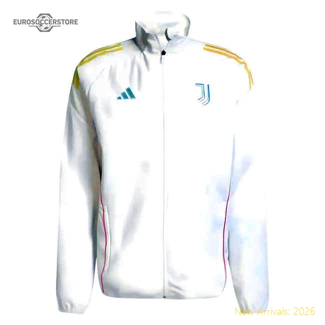 2025-2026 Juventus Presentation Jacket (White)-Football Jersey Hub