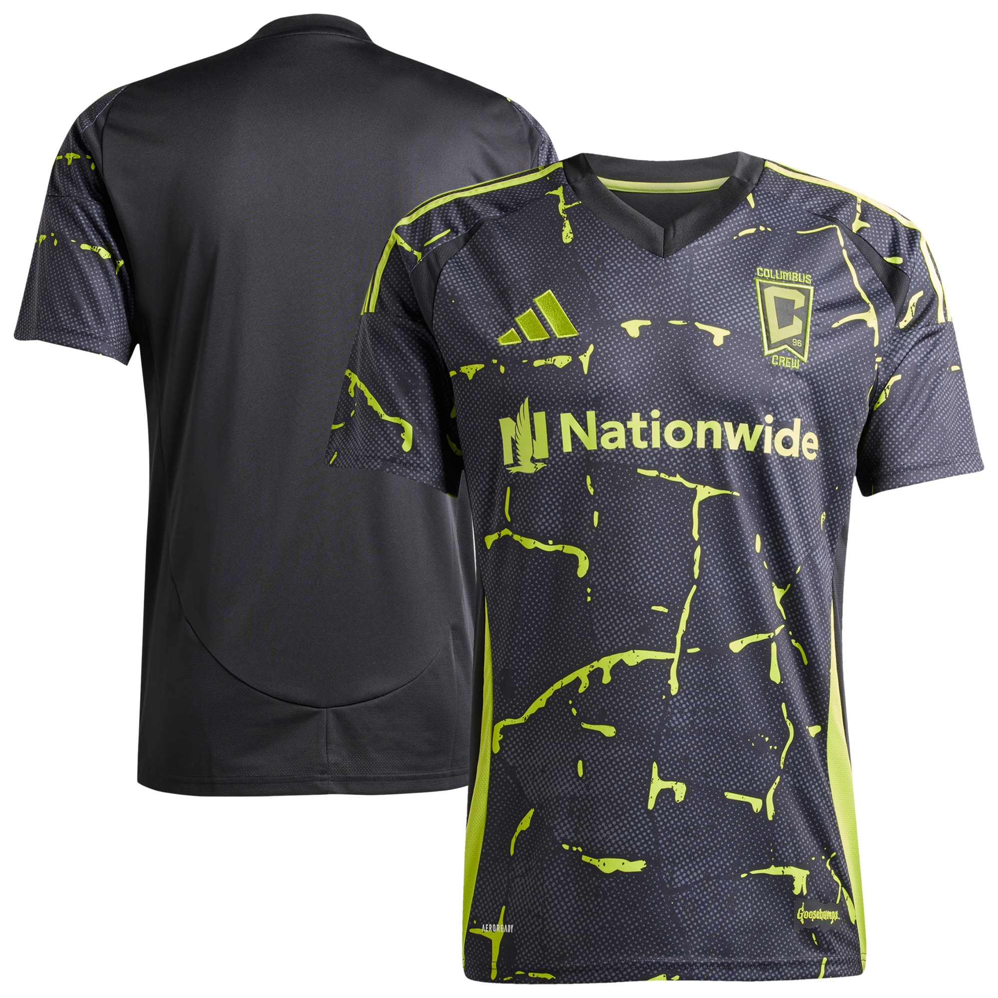 Youth Columbus Crew 2025 The Goosebumps Replica Jersey - Black | Football Jersey Hub