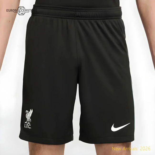 2024-2025 Liverpool Away Shorts (Black)-Football Jersey Hub