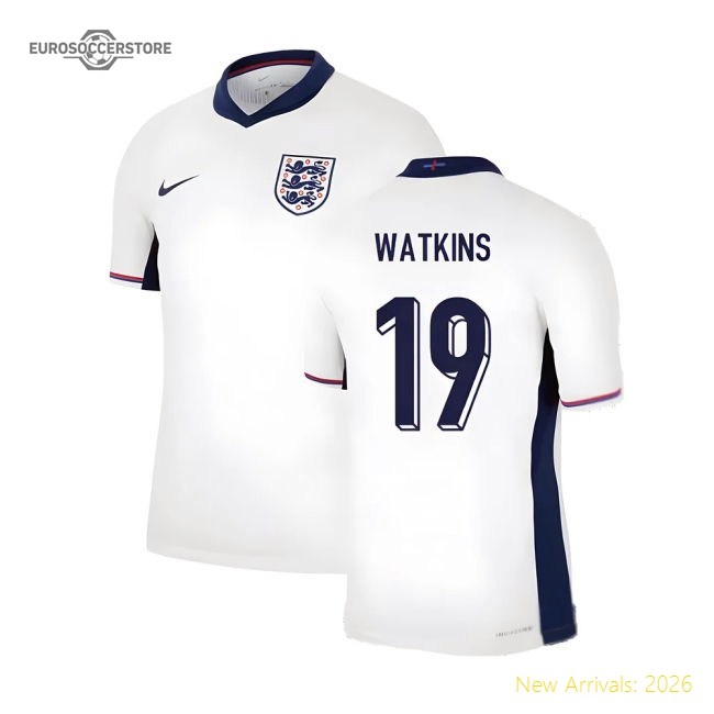 2024-2025 England Home Match Dri-Fit ADV Authentic Shirt (Watkins 19)-Football Jersey Hub