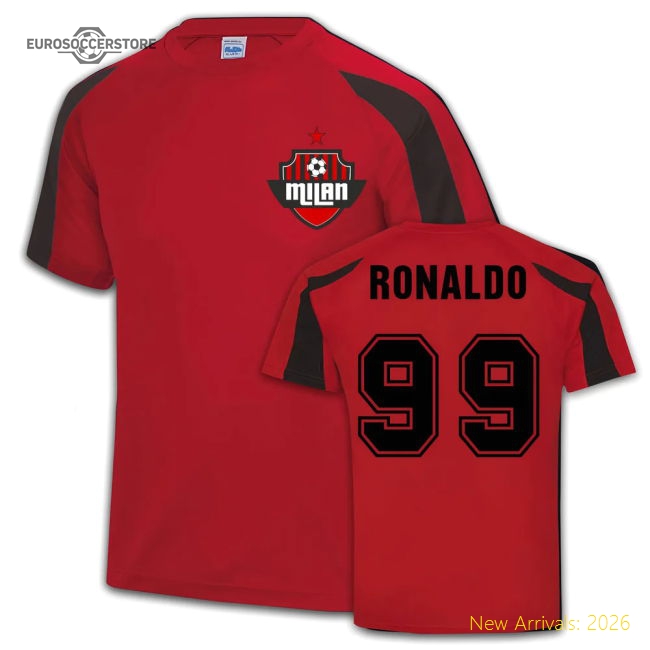 AC Milan Sports Training Jersey (Ronaldo 99)-Football Jersey Hub