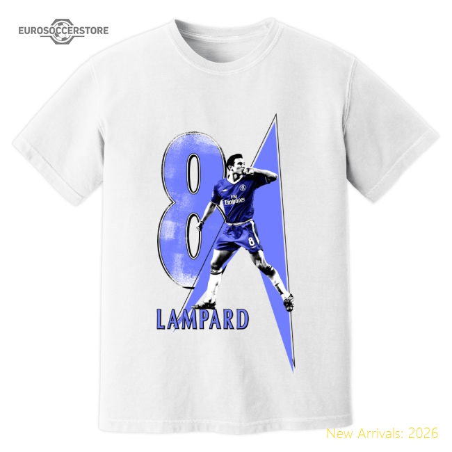Frank Lampard Chelsea Premier League Legend T-Shirt (White)-Football Jersey Hub