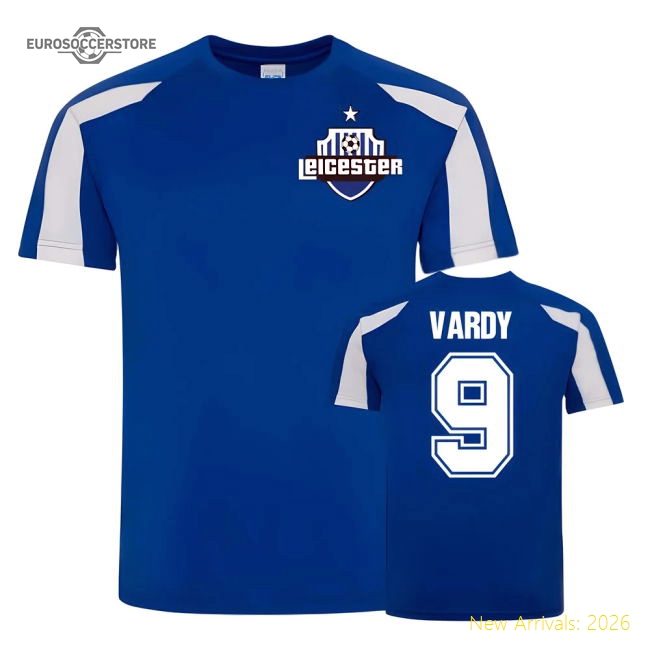 Leicester Sports Training Jersey (Vardy 9)-Football Jersey Hub