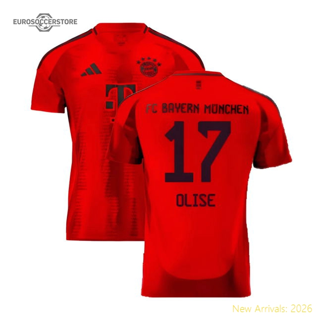 2024-2025 Bayern Munich Home Shirt (Olise 17)-Football Jersey Hub