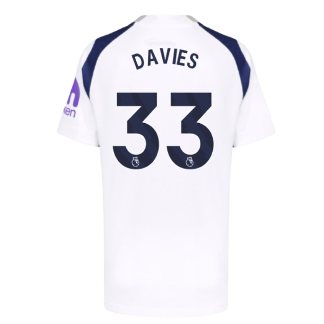 2025-2026 Tottenham Hotspur Home Shirt (Kids) (Davies 33)-Football Jersey Hub