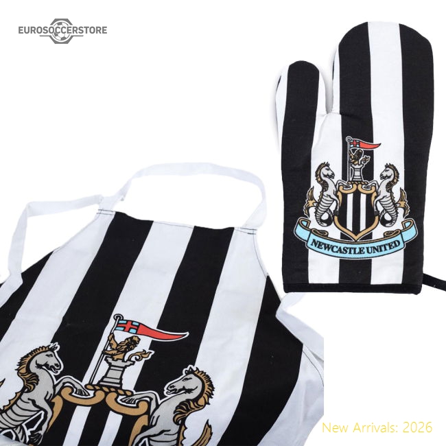 Newcastle United FC Apron & Oven Glove Set-Football Jersey Hub