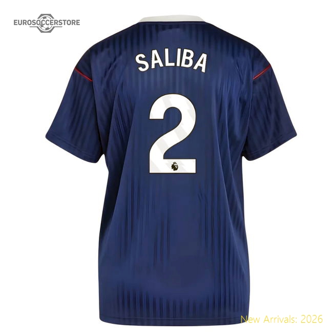 Arsenal Terrace Icons Shirt (Navy) (Saliba 2)-Football Jersey Hub