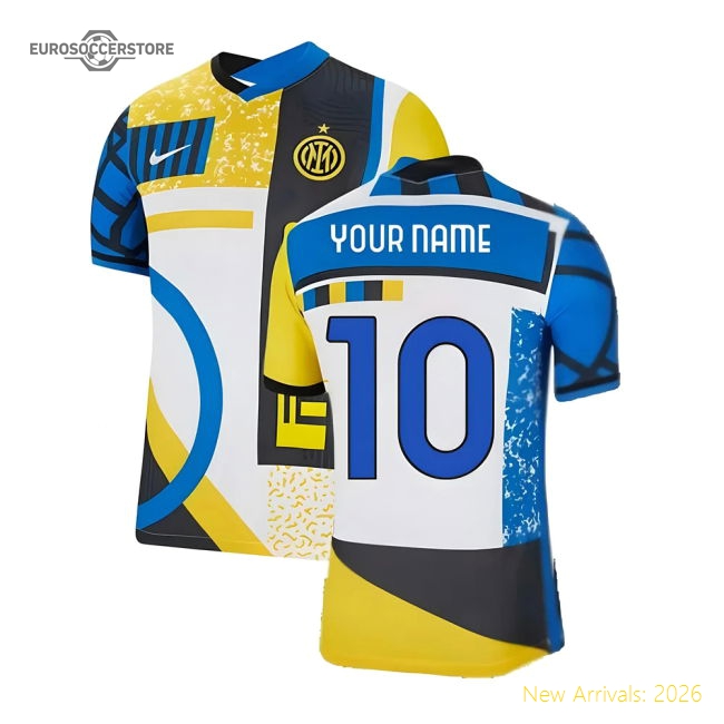 2021-2022 Inter Milan Vapor 4th Shirt (Your Name)-Football Jersey Hub