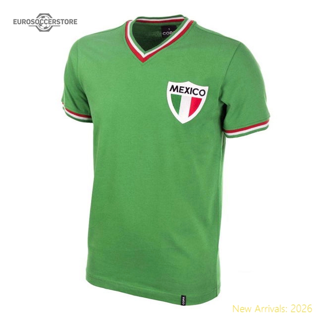 Mexico Pele 1980's Short Sleeve Retro Football Shirt-Football Jersey Hub