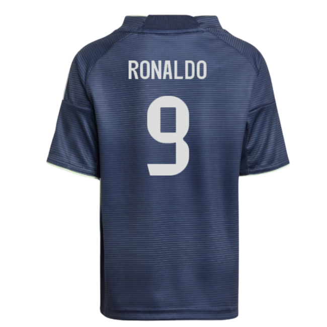 2025-2026 Real Madrid Away Mini Kit (Ronaldo 9)-Football Jersey Hub