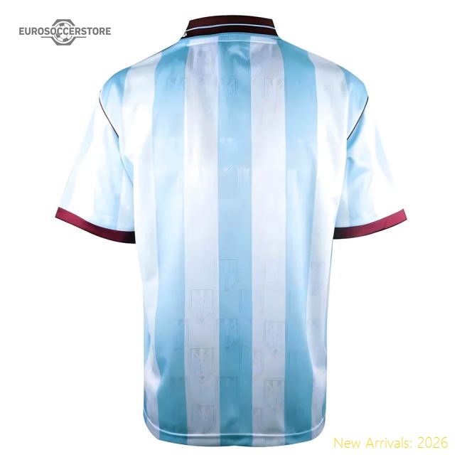 1992 West Ham Score Draw Away Shirt-Football Jersey Hub