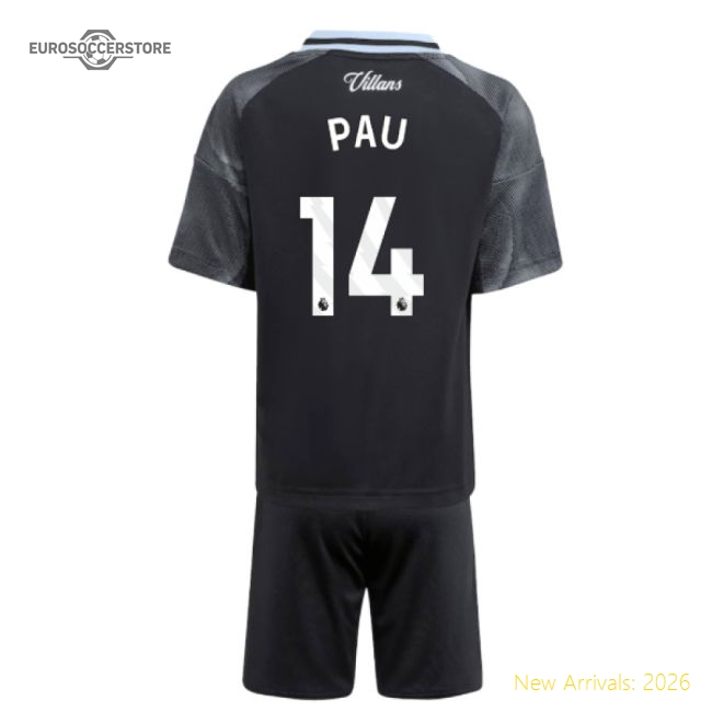 2025-2026 Aston Villa Away Mini Kit (Pau 14)-Football Jersey Hub