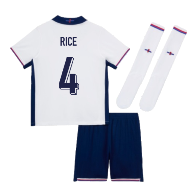 2024-2025 England Home Mini Kit (Rice 4)-Football Jersey Hub