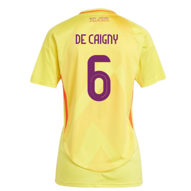2025-2026 Belgium Womens Team Away Shirt (Ladies) (De Caigny 6)-Football Jersey Hub