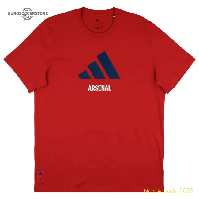 2025-2026 Arsenal Season Graphic Tee (Scarlet)-Football Jersey Hub