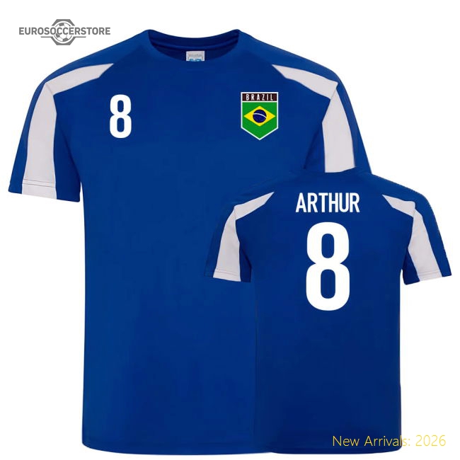 Brazil Sports Training Jersey (Arthur 8)-Football Jersey Hub