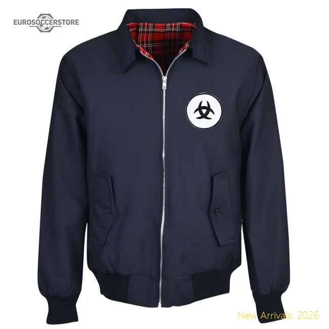 Bordeaux Navy Harrington Jacket-Football Jersey Hub