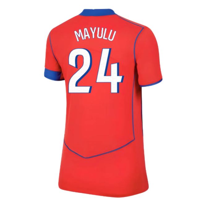 2025-2026 PSG Third Shirt (Womens) (Mayulu 24)-Football Jersey Hub