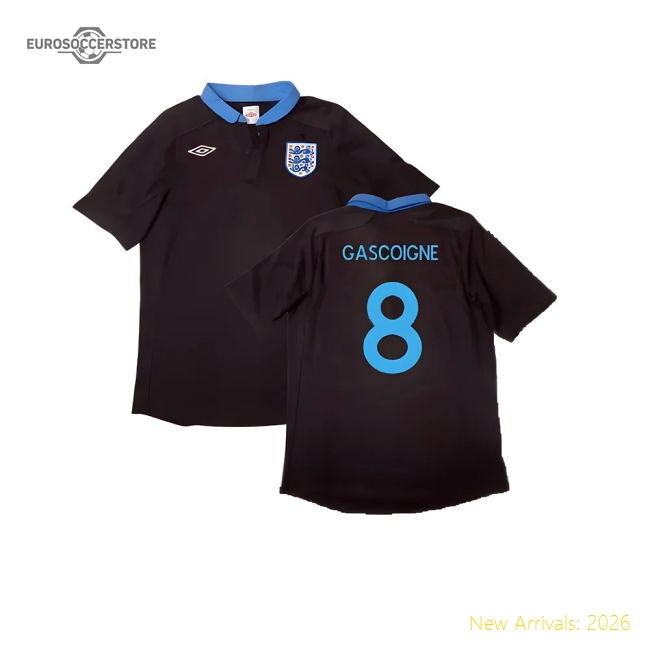 England 2011-12 Away Shirt ((Excellent) L) (Gascoigne 8)-Football Jersey Hub