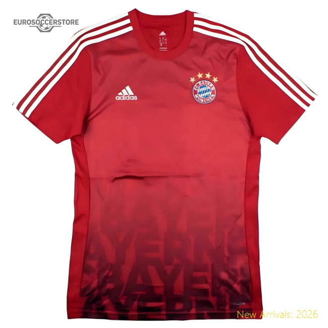 Bayern Munich 2015-2016 Adidas Training Shirt (M) (Very Good)-Football Jersey Hub