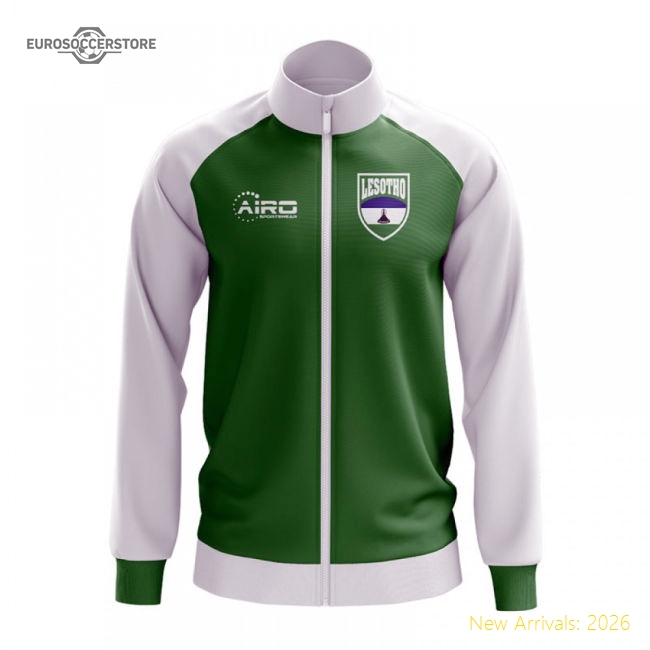 Lesotho Concept Football Track Jacket (Green)-Football Jersey Hub