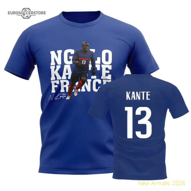 Ngolo Kante France Player Tee (Blue)-Football Jersey Hub