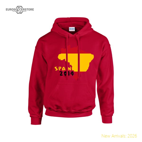 Spain 2014 Country Flag Hoody (red) - Kids-Football Jersey Hub
