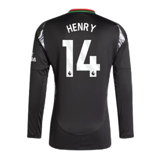 2024-2025 Arsenal Away Long Sleeve Shirt (Henry 14)-Football Jersey Hub