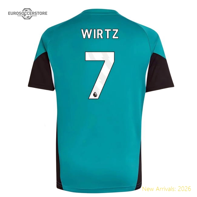 2025-2026 Liverpool EU Training Jersey (Green) - Kids (Wirtz 7)-Football Jersey Hub