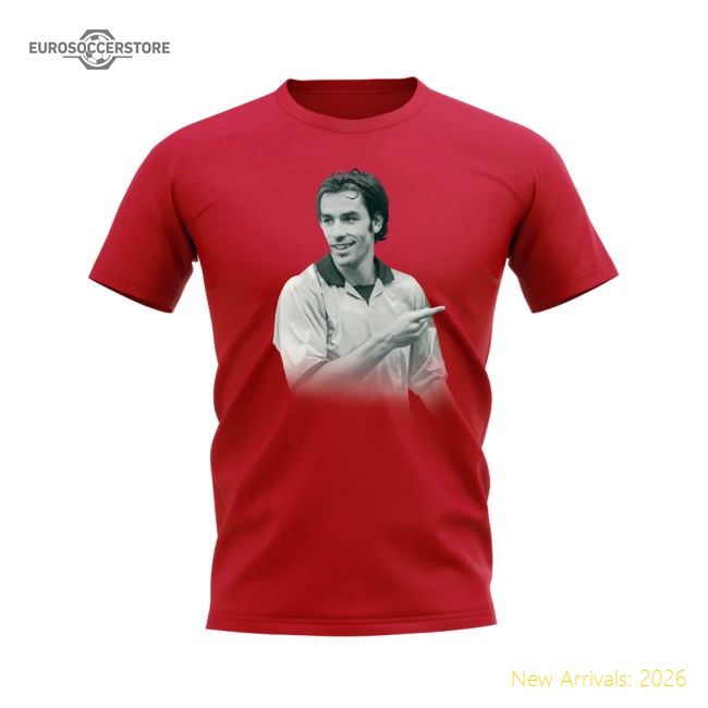 Robert Pires Arsenal Legend T-Shirt (Red)-Football Jersey Hub