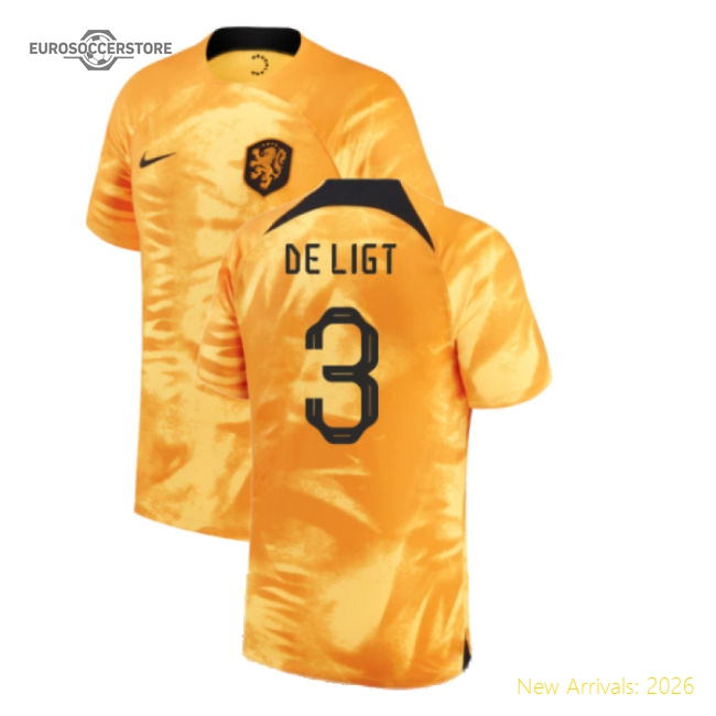 2022-2023 Holland Home Shirt (DE LIGT 3)-Football Jersey Hub
