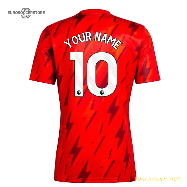 2023-2024 Arsenal Pre-Match Shirt (Red) (Your Name)-Football Jersey Hub