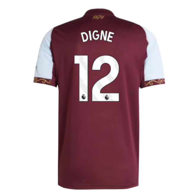 2025-2026 Aston Villa Home Shirt (Digne 12)-Football Jersey Hub