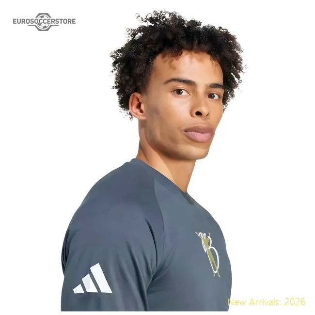 2024-2025 adidas Jude Bellingham Long Sleeve Tee (Grey)-Football Jersey Hub