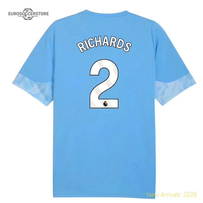 2025-2026 Man City Training Jersey (Light Blue) (Richards 2)-Football Jersey Hub