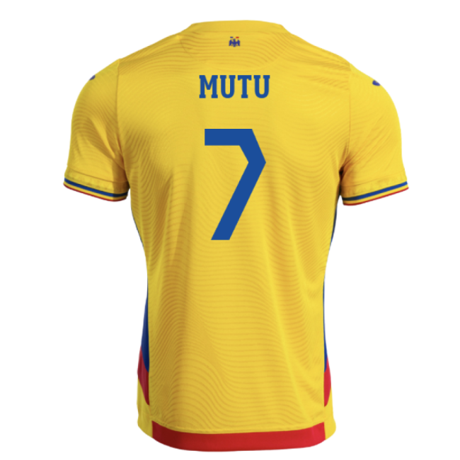2025-2026 Romania Home Shirt (Mutu 7)-Football Jersey Hub
