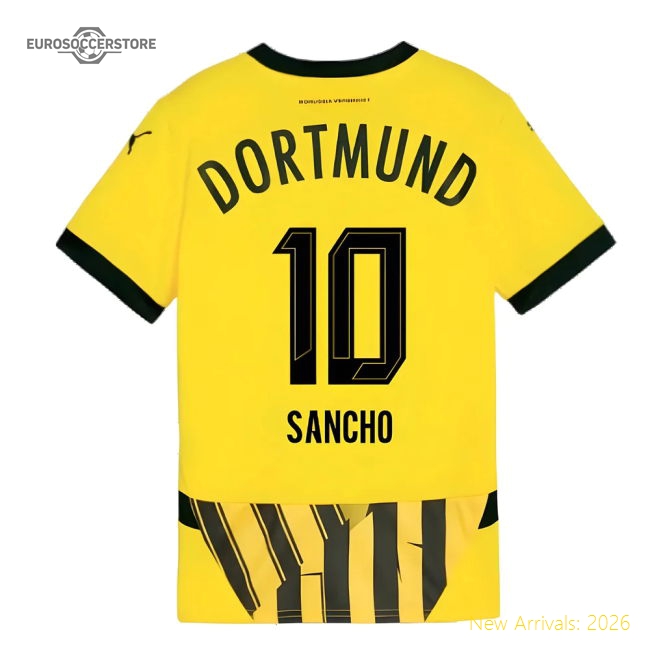 2024-2025 Borussia Dortmund Cup Shirt (Kids) (Sancho 10)-Football Jersey Hub