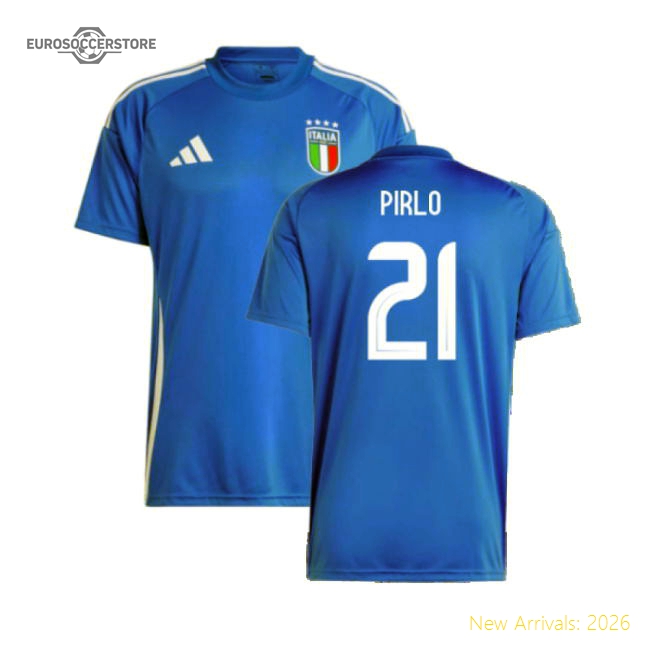 2024-2025 Italy Home Fan Jersey (PIRLO 21)-Football Jersey Hub