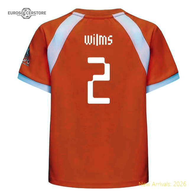 2025 Netherlands WEC Poly T-shirt (Orange) - Kids (Wilms 2)-Football Jersey Hub