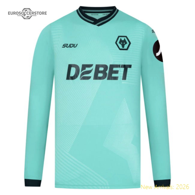2025-2026 Wolves Long Sleeve Away Shirt-Football Jersey Hub