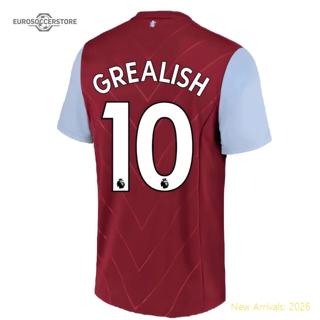 2022-2023 Aston Villa Home Shirt (GREALISH 10)-Football Jersey Hub