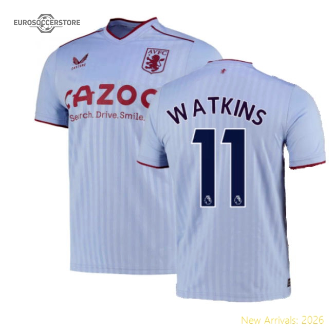 2022-2023 Aston Villa Away Shirt (WATKINS 11)-Football Jersey Hub